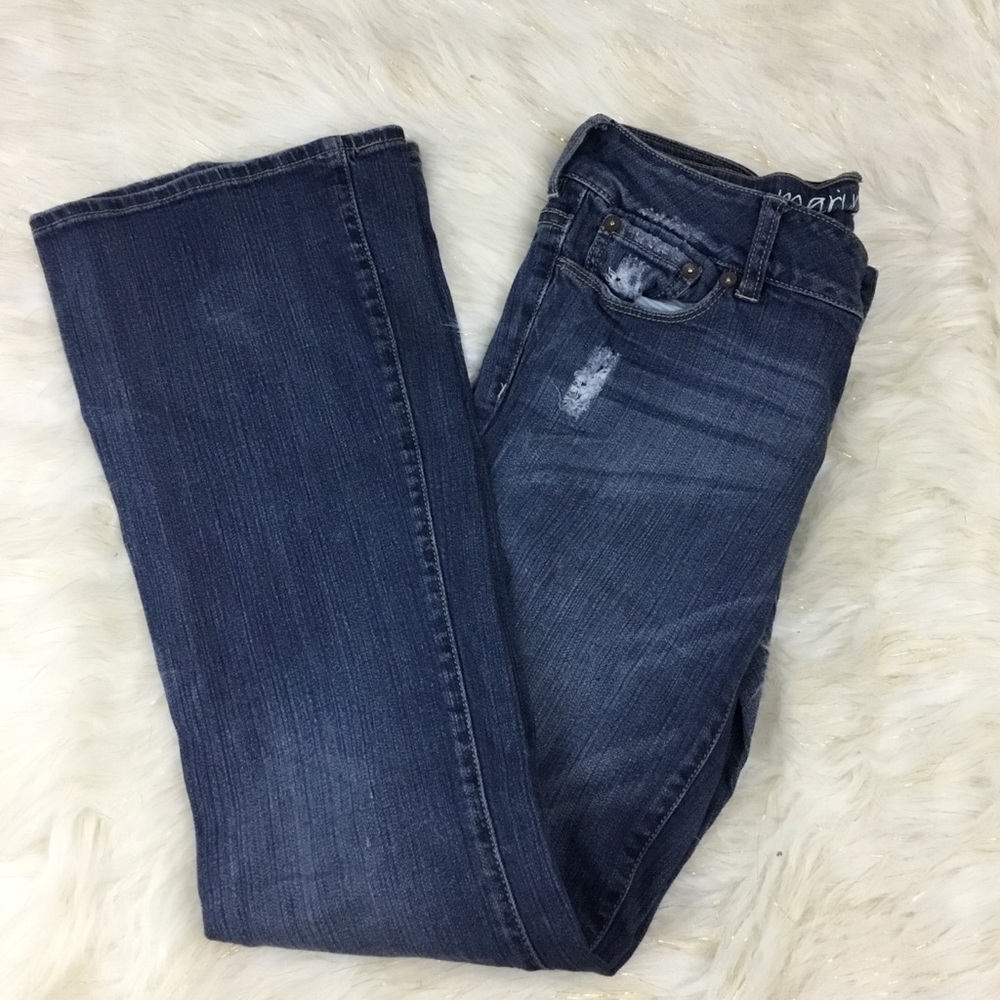 Bullhead Dark Wash Marin Flare Blue Jeans